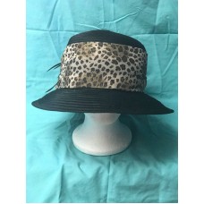 Kentucky Derby; Church Hat; Mother&apos;s Day Best; Black/Leopard; New  eb-97879215